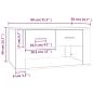 Preview: Couchtisch Sonoma-Eiche 80x50x40 cm Holzwerkstoff