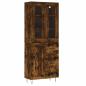 Preview: Highboard Räuchereiche 69,5x34x180 cm Holzwerkstoff