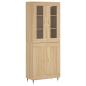 Preview: Highboard Sonoma-Eiche 69,5x34x180 cm Holzwerkstoff