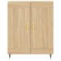 Preview: Highboard Sonoma-Eiche 69,5x34x180 cm Holzwerkstoff