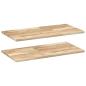 Preview: Schweberegale 2 Stk. 100x40x2 cm Massivholz Akazie Unbehandelt