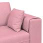 Preview: Samt Sofa mit Kissen mit Kissen 3 pcs Rosa 208 cm Samt