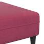 Preview: Samt Sofa mit Kissen mit Kissen 3 pcs Weinrot 208 cm Samt