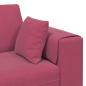 Preview: Samt Sofa mit Kissen mit Kissen 3 pcs Weinrot 208 cm Samt