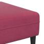 Preview: Samt Sofa mit Kissen mit Kissen 3 pcs Weinrot 208 cm Samt