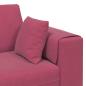 Preview: Samt Sofa mit Kissen mit Kissen 3 pcs Weinrot 208 cm Samt