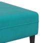 Preview: Samt Sofa mit Kissen mit Kissen 3 pcs Türkis 208 cm Samt