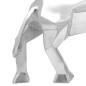Preview: Skulptur Stier Silbern 74x23x39 cm Aluminium