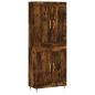Preview: Highboard Räuchereiche 69,5x34x180 cm Holzwerkstoff