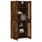 Preview: Highboard Räuchereiche 69,5x34x180 cm Holzwerkstoff
