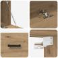 Preview: Wandschrank Eiche handwerklich 60 x 36.5 x 35 cm Holzwerkstoff