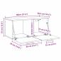 Preview: Wandschrank Altholz 80 x 36.5 x 35 cm Holzwerkstoff