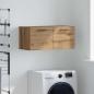 Preview: ARDEBO.de - Wandschrank Eiche handwerklich 80 x 36.5 x 35 cm Holzwerkstoff