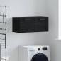 Preview: ARDEBO.de - Wandschrank Schwarze Eiche 80 x 36.5 x 35 cm Holzwerkstoff