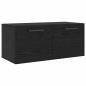 Preview: Wandschrank Schwarze Eiche 80 x 36.5 x 35 cm Holzwerkstoff