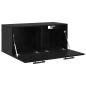 Preview: Wandschrank Schwarze Eiche 80 x 36.5 x 35 cm Holzwerkstoff