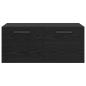 Preview: Wandschrank Schwarze Eiche 80 x 36.5 x 35 cm Holzwerkstoff