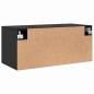 Preview: Wandschrank Schwarze Eiche 80 x 36.5 x 35 cm Holzwerkstoff