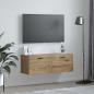 Preview: Wandschrank Eiche handwerklich 100 x 36.5 x 35 cm Holzwerkstoff