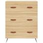 Preview: Highboard Sonoma-Eiche 69,5x34x180 cm Holzwerkstoff