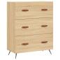 Preview: Highboard Sonoma-Eiche 69,5x34x180 cm Holzwerkstoff