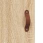 Preview: Highboard Sonoma-Eiche 69,5x34x180 cm Holzwerkstoff