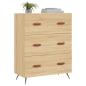 Preview: Kommode Sonoma-Eiche 69,5x34x90 cm Holzwerkstoff