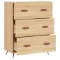 Preview: Kommode Sonoma-Eiche 69,5x34x90 cm Holzwerkstoff