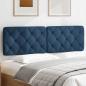 Preview: Kopfteil-Kissen Blau 160 cm Stoff