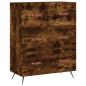 Preview: Kommode Räuchereiche 69,5x34x90 cm Holzwerkstoff