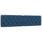 Preview: Bettgestell mit LED ohne Matratze Blau 200x200 cm Stoff