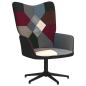 Preview: Relaxsessel mit Hocker Patchwork Stoff
