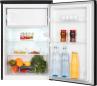 Preview: Exquisit KS15-4-051C Stand Kühlschrank mit Gefrierfach, 55 cm breit, 107 L, Gemüseschublade, Griffmulde, Inoxlook az