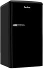 Preview: Amica KSR 361 105 S Retro Kühlschrank mit Gefrierfach, 48 cm breit, 83 L, schwarz