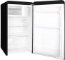 Preview: Amica KSR 361 105 S Retro Kühlschrank mit Gefrierfach, 48 cm breit, 83 L, schwarz
