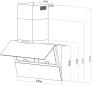 Preview: Wolkenstein WS49-90B Kopffreihaube, 90 cm breit, 513,6 m /h, LED Beleuchtung, 4 Leistungsstufen, schwarz