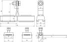 Preview: Dehn EX BRS 90 Bandrohrschelle f. Ex-Bereich D 27-89mm m. Anschlussschraube M10 Cu/gal Sn-NIRO (540801)