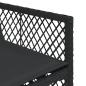 Preview: 17-tlg. Garten-Essgruppe mit Kissen Schwarz Poly Rattan