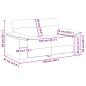 Preview: 2-Sitzer-Sofa Creme 120 cm Kunstleder