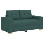 Preview: Loveseat Sofa Dunkelgrün 120 cm Stoff