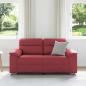 Preview: 2-Sitzer-Sofa Weinrot 120 cm Kunstleder