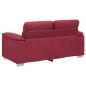 Preview: 2-Sitzer-Sofa Weinrot 120 cm Kunstleder