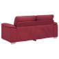 Preview: 2-Sitzer-Sofa Weinrot 140 cm Kunstleder