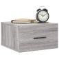 Preview: Wand-Nachttische 2 Stk. Grau Sonoma 35x35x20 cm