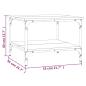 Preview: Couchtisch Grau Sonoma 55x55x40 cm Holzwerkstoff