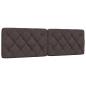 Preview: Bettgestell ohne Matratze Dunkelbraun 160x200 cm Stoff