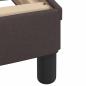 Preview: Bettgestell ohne Matratze Dunkelbraun 160x200 cm Stoff