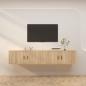 Preview: ARDEBO.de - TV-Wandschränke 2 Stk. Sonoma-Eiche 100x34,5x40 cm