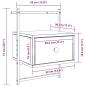 Preview: Wand-Nachttische 2 Stk. Sonoma-Eiche 35x30x51 cm Holzwerkstoff