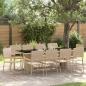 Preview: ARDEBO.de - Garten Essgruppe 11 pcs Beige 10-Sitzer Gross Poly-Rattan